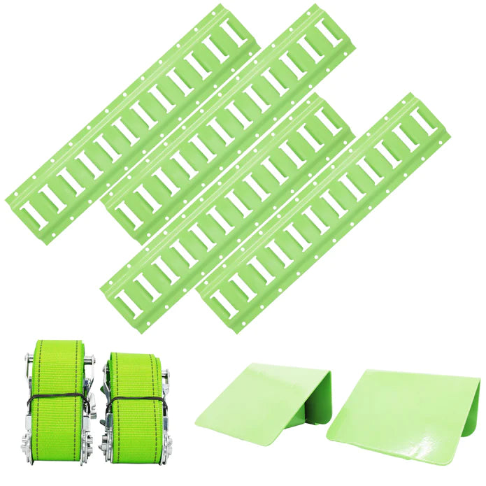 ADJUSTABLE E-CHOCK WITH 1.8M STRAPS WITH 600MM E-TRACKS - RW17-600