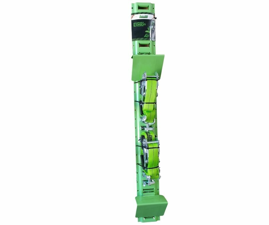ADJUSTABLE E-CHOCK WITH 3.65M STRAPS WITH 1200MM OR 600MM E-TRACKS- RW23