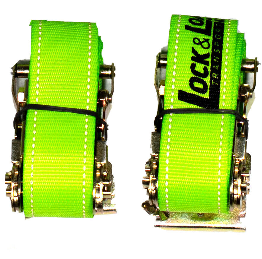 E-TRACK WHEEL TIE DOWN STRAPS 1.8M LONG - PAIR - RW35