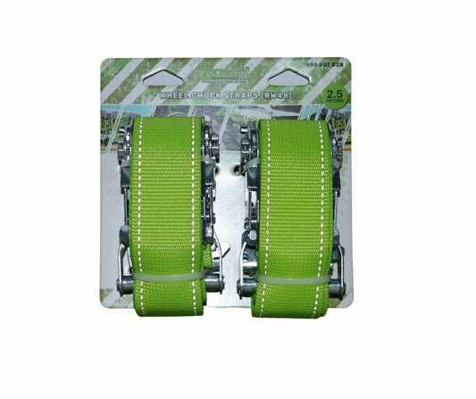 WHEEL TIE DOWN STRAPS 2.5M PAIR - RW48