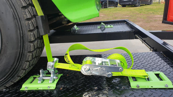 E-TRACK WHEEL TIE DOWN STRAP 3.65M LONG - SINGLE - RW32