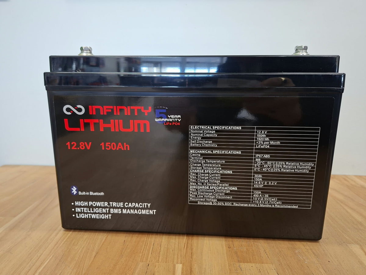 Infinity Deep Cycle 150ah Lithium Battery Lifepo4 With Bluetooth
