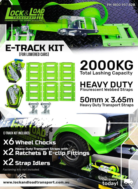 E-TRACK KIT DESIGNED FOR LOWERED CARS - RW12