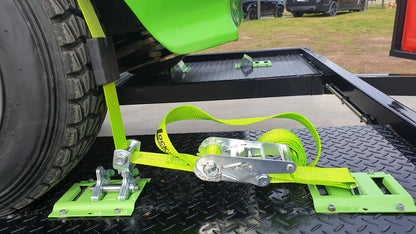 E-TRACK WHEEL TIE DOWN STRAP 3.65M LONG - SINGLE - RW32
