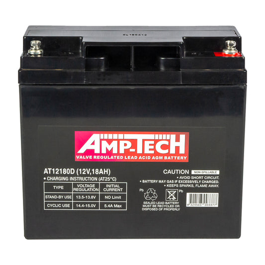 AMP-TECH AT12180D VRLA AGM